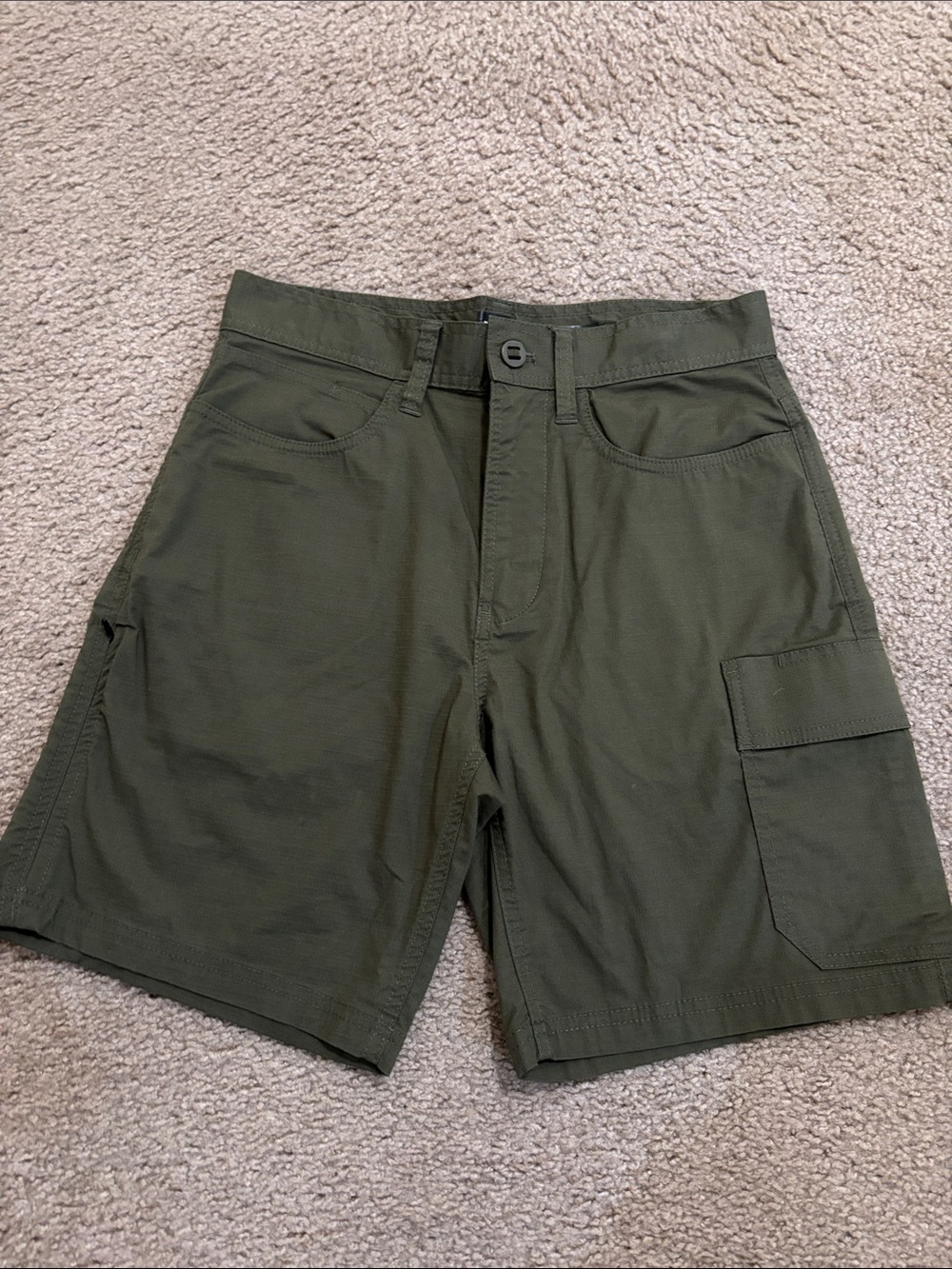 prAna Double Peak Short in Cargo Green